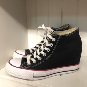 Women’s Black Converse Wedges